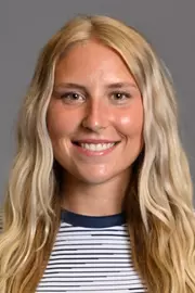 Members of the WVU women's soccer team pose for headshots at Hope Coliseum on July 20, 2026.