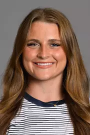 Members of the WVU women's soccer team pose for headshots at Hope Coliseum on July 20, 2026.