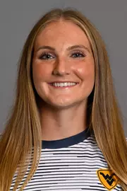 Members of the WVU women's soccer team pose for headshots at Hope Coliseum on July 20, 2026.
