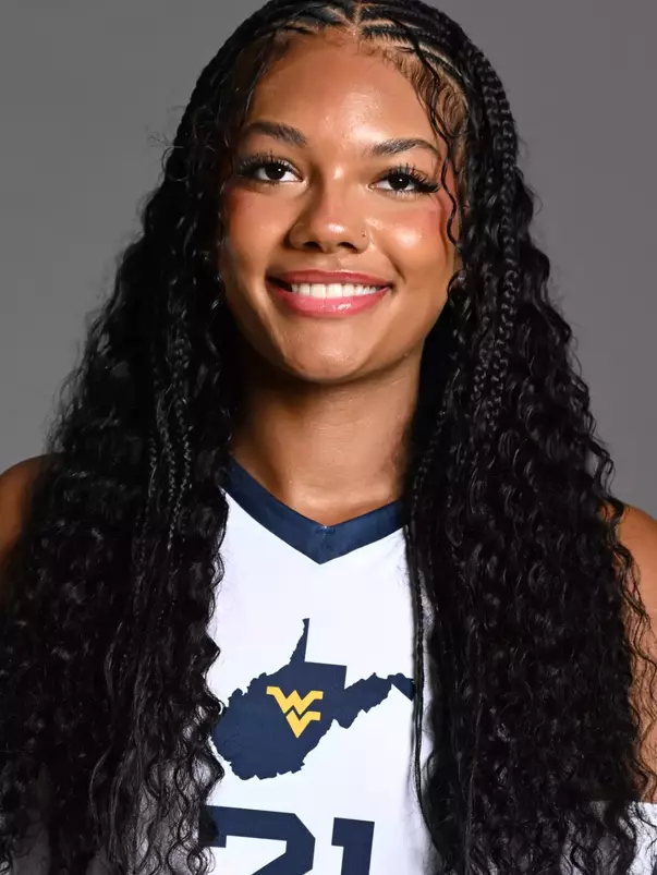 A headshot of WVU Volleyball player Nula Anderson