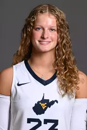 A headshot of WVU Volleyball player Cassidy Bruns