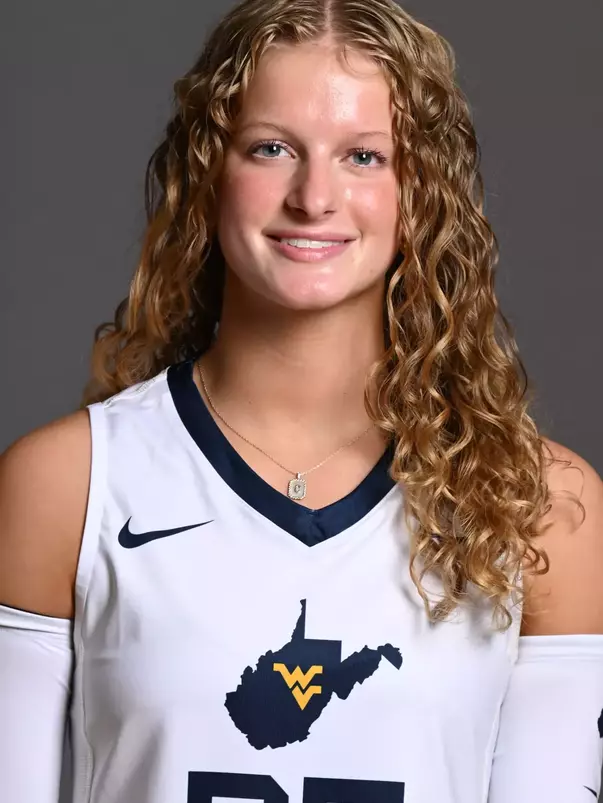 A headshot of WVU Volleyball player Cassidy Bruns