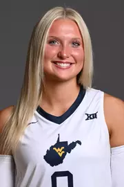 A headshot of WVU Volleyball player Lauren Duncan