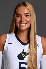 A headshot of WVU Volleyball player Alexis Finnvold
