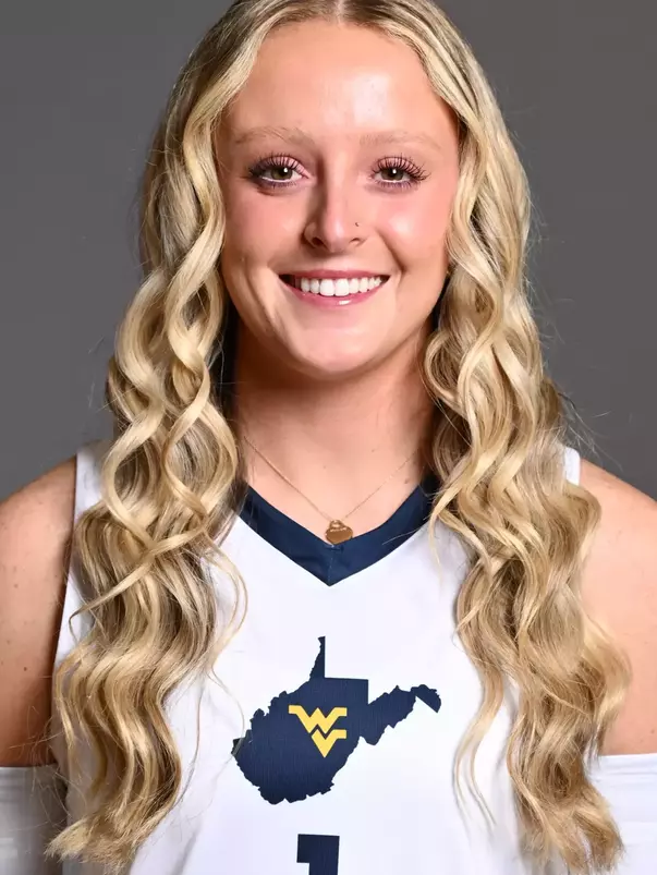A headshot of WVU Volleyball player Tally Grissom