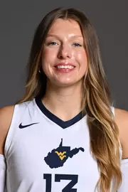 A headshot of WVU Volleyball player Nina Horning