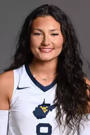 A headshot of WVU Volleyball player Cami Huff