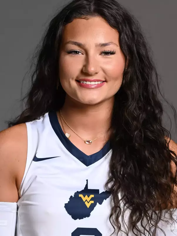 A headshot of WVU Volleyball player Cami Huff