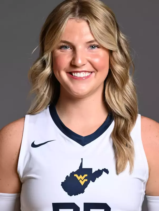 A headshot of WVU Volleyball player Maddy McGath