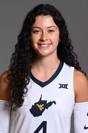 A headshot of WVU Volleyball player Eily Painter