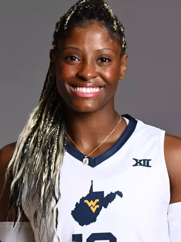 A headshot of WVU Volleyball player Trinity Sheridan