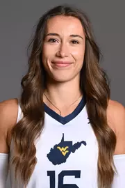 A headshot of WVU Volleyball player Lucie Smardova