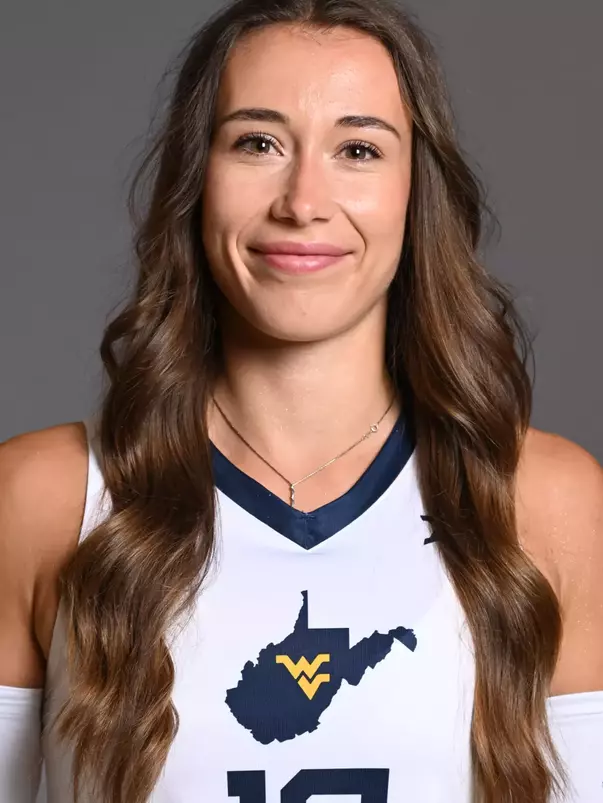 A headshot of WVU Volleyball player Lucie Smardova
