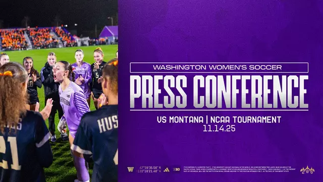 Poster image for Washington Women's Soccer NCAA Tournament Postgame Press Conference: Montana