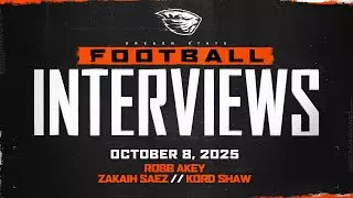 Oregon State Football Interviews: October 8, 2025