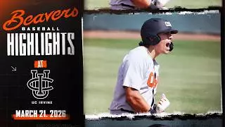 Oregon State Baseball Highlights: 3/21/26 vs. UC Irvine