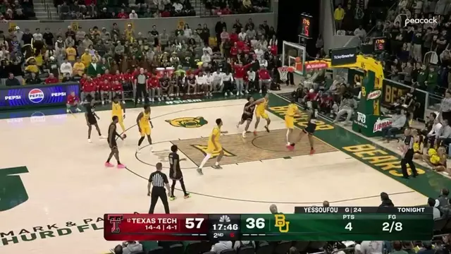 Poster image for Baylor Basketball (M): Cam Carr (18 PTS) vs. Texas Tech | January 20, 2026