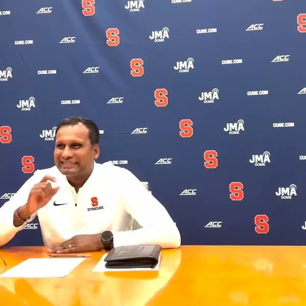 Image related to Bakeer Ganesharatnam Media Availability | Syracuse vs. FDU