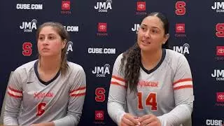 Image related to Marie Laurio and Tehya Maeva Post Match Press Conference vs Boston College | 10.24.2025
