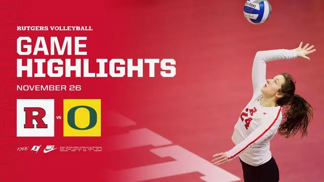 Poster image for Rutgers Volleyball vs. Oregon Highlights