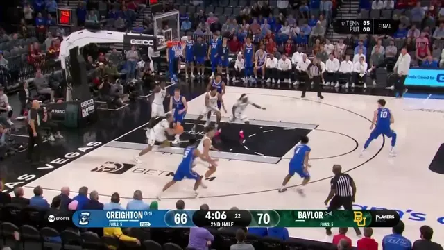 Poster image for Baylor Basketball (M): Tounde Yessoufou (11 PTS) vs. Creighton | November 24, 2025