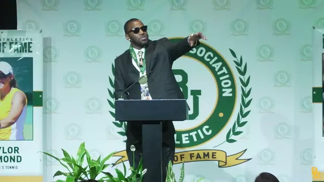 Poster image for Baylor Athletics Hall of Fame: LaceDarius Dunn Induction Speech