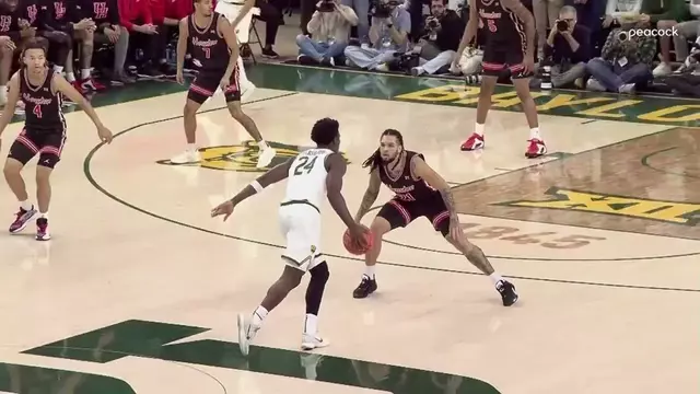 Poster image for Baylor Basketball (M): Tounde Yessoufou (11 PTS) Highlights vs. Houston | January 10, 2026