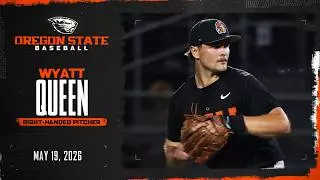 Oregon State Baseball Interview: Wyatt Queen (5/19/26)