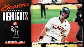 Oregon State Baseball Highlights: 3/27/26 vs. Mercer