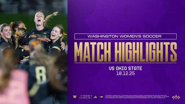 Poster image for Washington 1, No. 22 Ohio State 0 | Huskies Highlights