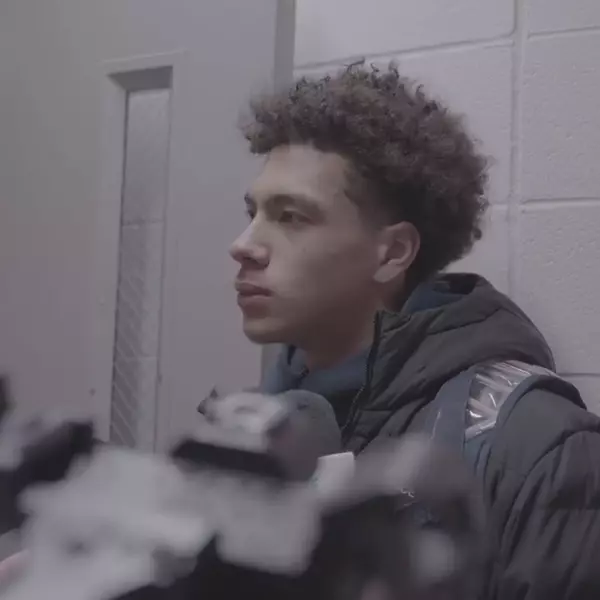 Image related to Naithan George postgame at NC State