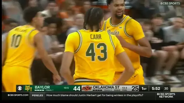 Poster image for Baylor Basketball (M): Highlights at Oklahoma State | January 13, 2026