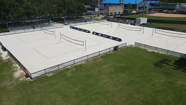 Poster image for The Cooper Beach Volleyball Complex Aerial Shot