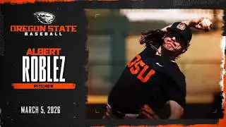Oregon State Baseball Interview: Albert Roblez (3/5/26)