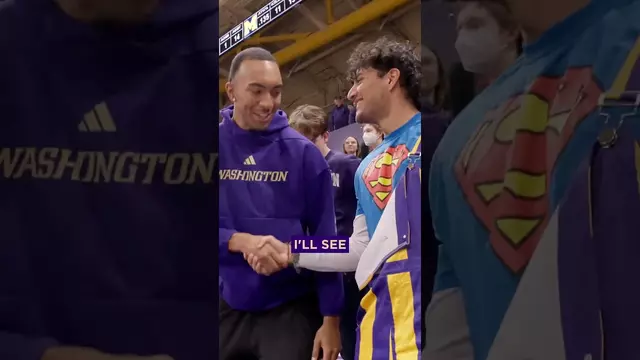 Poster image for The full game experience with @UW_MBB’s Bryson Tucker 🤝 Our reusable cup program is back!