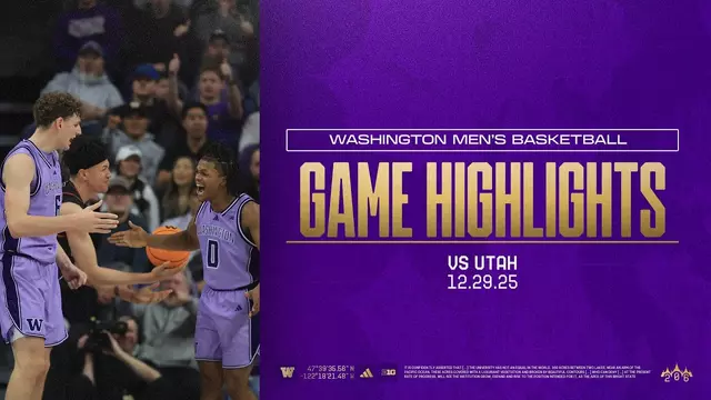 Poster image for Washington 74, Utah 65 | Huskies Highlights