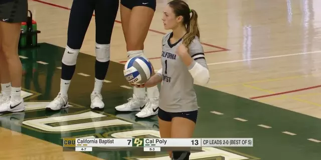 Poster image for Cal Poly vs. Cal Baptist, Volleyball Highlights -- Sep 20th, 2025