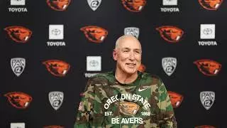 Oregon State Football Post-Game Vs. Washington State (11/1/2025)