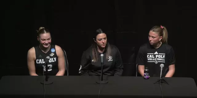 Poster image for Cal Poly Women's Volleyball NCAA Round 1 v BYU Postgame Press Conference