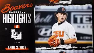 Oregon State Baseball Highlights: 4/3/26 vs. Lamar