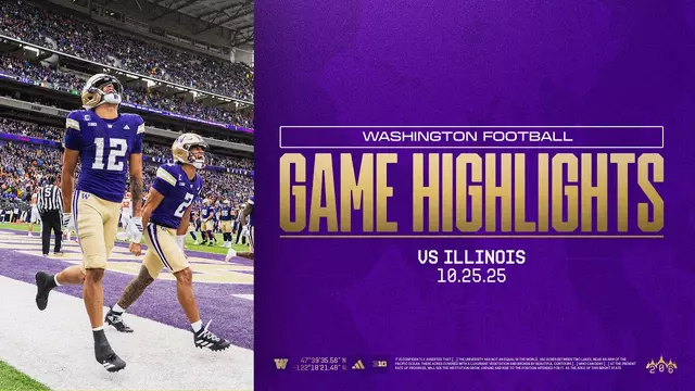 Poster image for Washington 42, Illinois 25 | Huskies Highlights