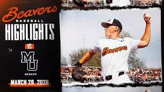 Oregon State Baseball Highlights: 3/28/26 vs. Mercer