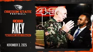 Oregon State Football Press Conference: Interim Head Coach Robb Akey (Nov. 3, 2025)