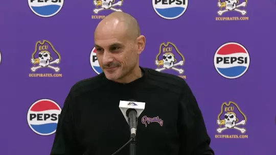 Poster image for ECU Head Men's Basketball Coach Mike Schwartz Media Day