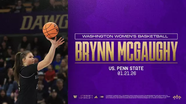 Poster image for Brynn McGaughy Highlights | Washington Women's Basketball vs. Penn State