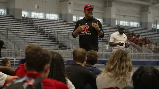 Poster image for Coach Farrell on Impact of $100K Gift to Rutgers Track & Field