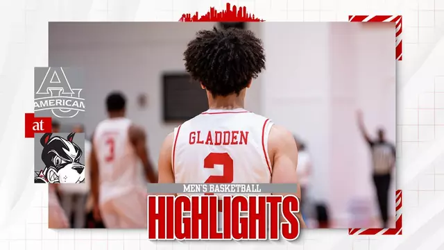 Poster image for Highlights: Men's Basketball vs. American (1/3/26)