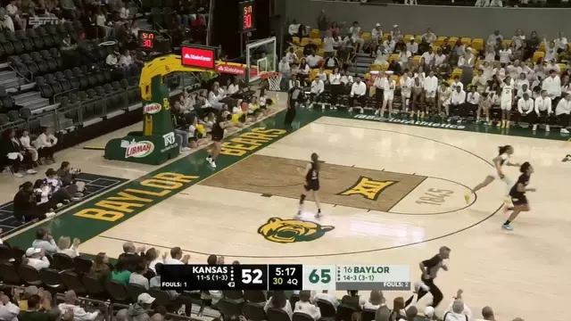 Poster image for Baylor Basketball (W): Darianna Littlepage-Buggs Highlights (16 PTS) vs Kansas | January 11, 2026