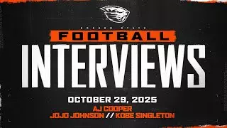 Oregon State Football Interviews: October 29, 2025