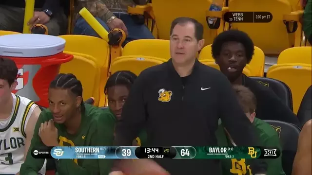 Poster image for Baylor Basketball (M): Dan Skillings Jr. (17 PTS) vs. Southern | December 21, 2025